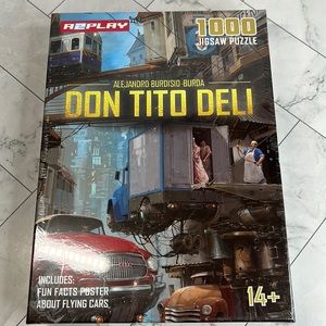 NWT A2Play Don Tito Deli 1000 Piece Jigsaw Puzzle with Poster NEW IN BOX